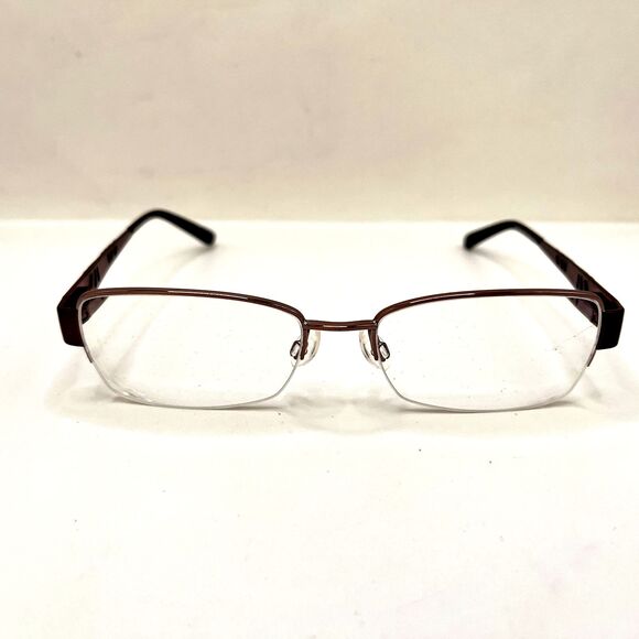 Elle Eyeglasses Color RE Half Rim Designer Frames Only Pink 53-17-135 - Picture 1 of 6